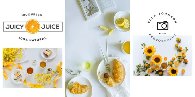 三联菊茶装饰画