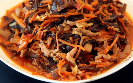 川菜鱼香肉丝图片-第1张