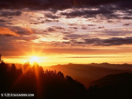黄昏晚霞美景壁纸