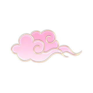 大气中国风祥云国潮风金边立体云朵剪纸创意装饰元素PNG免抠素材