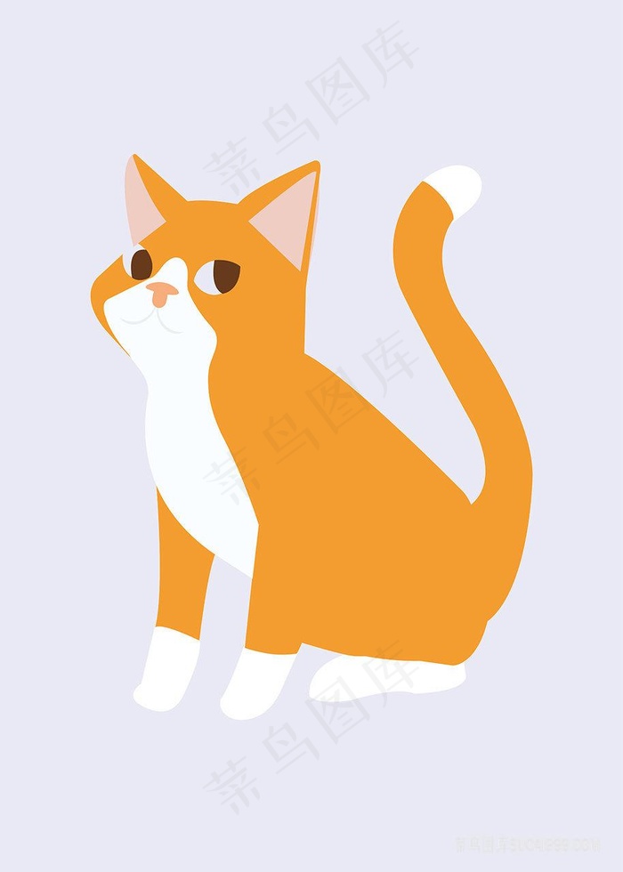 矢量猫时尚艺术装饰画