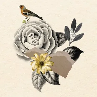 插画花卉图案彩色花卉花艺手捧花 插画花卉图案彩色花卉花艺手捧花
