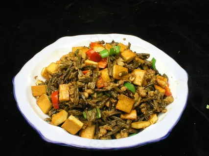 1079干豆角炒肉沫 1079干豆角炒肉沫