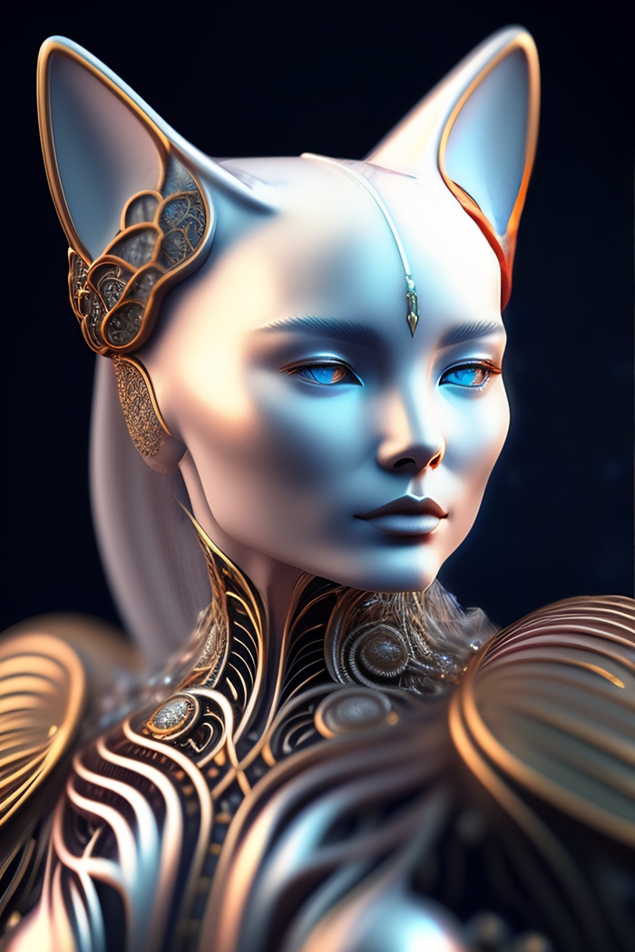 豹头猫头机器外星人形象设计