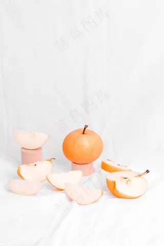 水果切开的图片