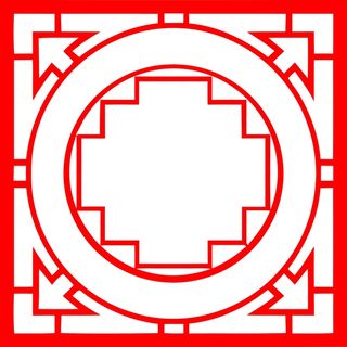 正方形窗格元素 