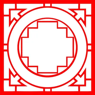 正方形窗格元素 