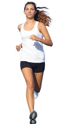 奔跑的女人 PNG免抠(205x396)