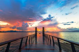 深圳湾海边风景图片