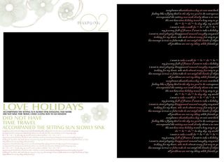 英文照片粉色字左右排版相册影集