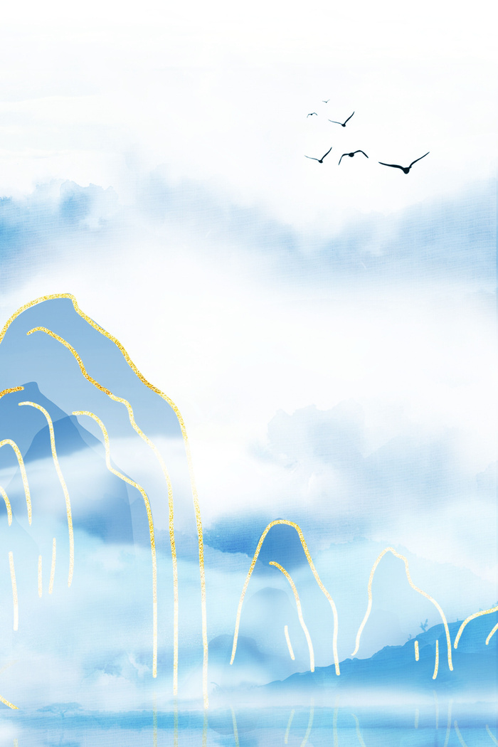 中式古典国潮来袭海报展板宣传背景图PSD设计PS模板素材