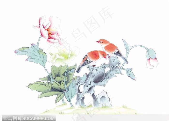 工笔画花鸟图