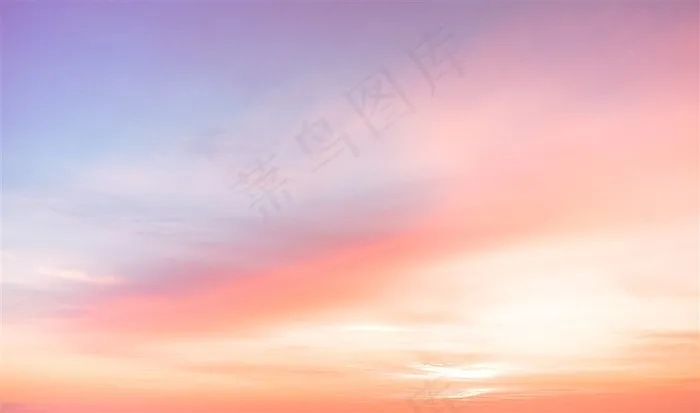 彩色的美丽天空