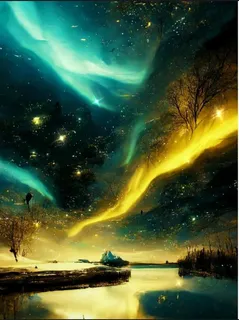 绿色极光壁纸图片