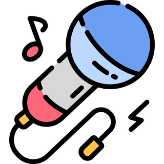 麦克风简笔画元素