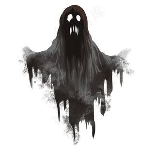 幽灵鬼怪万圣节恐怖插画免抠
