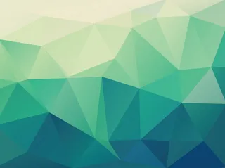 蓝绿色立体三角形背景素材