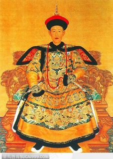 清朝乾隆皇帝朝服像