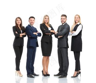 双手抱胸的商界精英高清摄影图