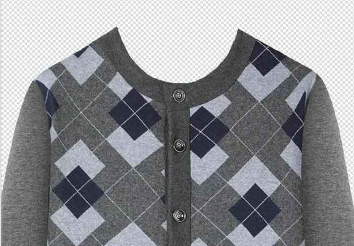 中老年男士证件照衣服素材psd模版下载