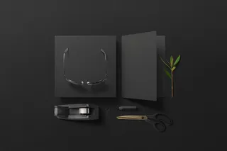 设计黑色样机素材