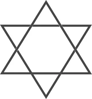 红大卫 PNG 犹太明星 PNG免抠