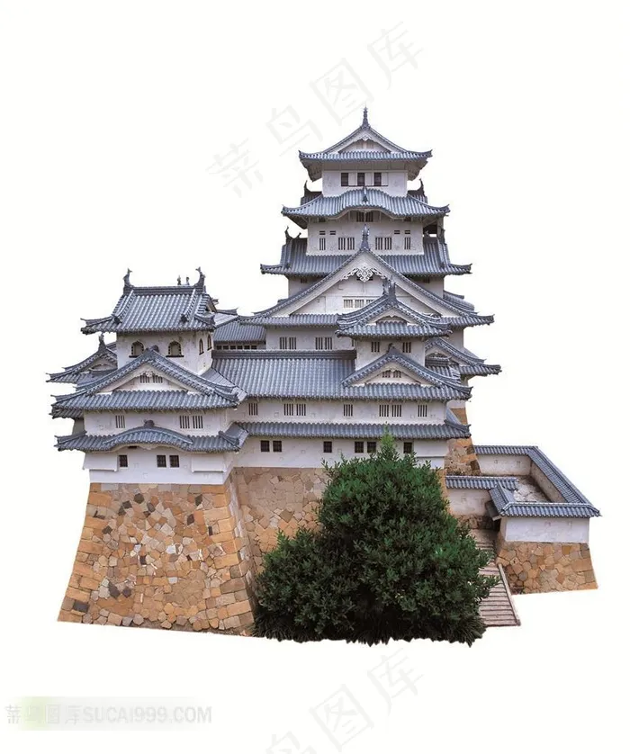 唯美日本姬路城素材图片