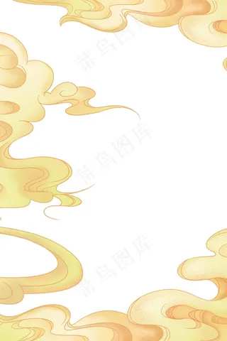 国潮手绘相框psd分层模板