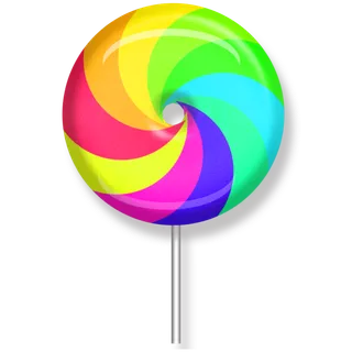 免抠七彩棒棒糖