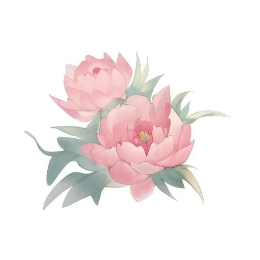 牡丹花芍药免抠(2048x2048)