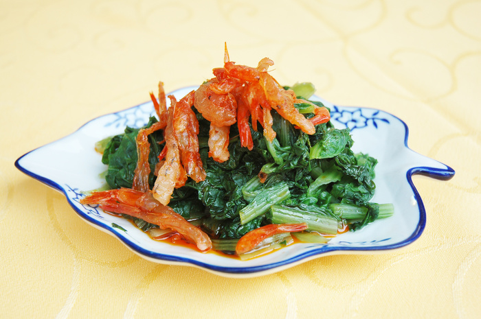 虾干白菜