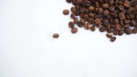 咖啡豆白色背景图片 咖啡豆白色背景图片