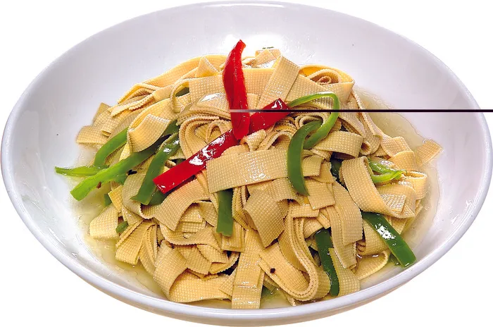 尖椒炒豆皮