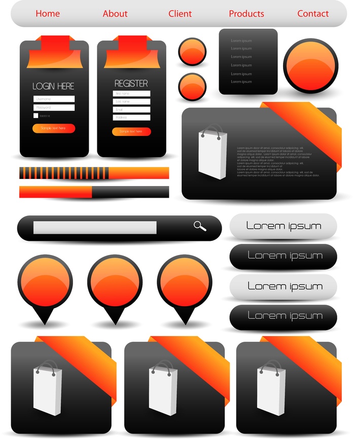 免抠潮流标签标贴