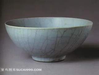 中国精美青釉瓷碗高清素材