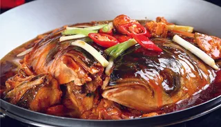 私房鱼头焖鱼杂