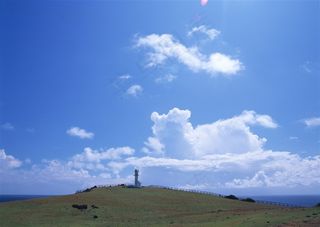 晴空万里背景摄影图片
