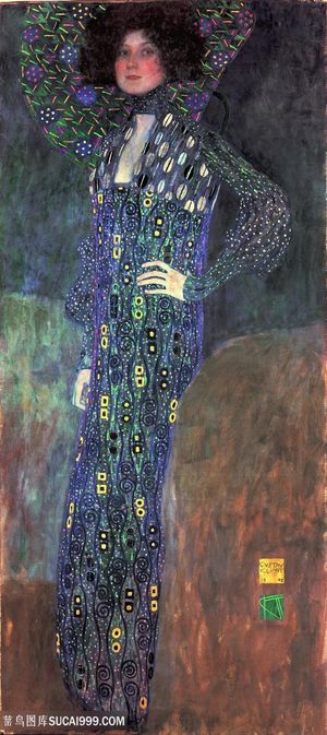 克里姆特油画艺术时尚女模装饰画