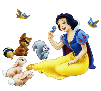 白雪公主人物卡通简笔