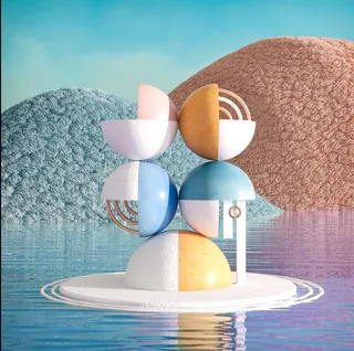 夏季游泳池背景