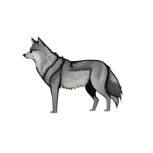狼动物免抠(2048x2048)