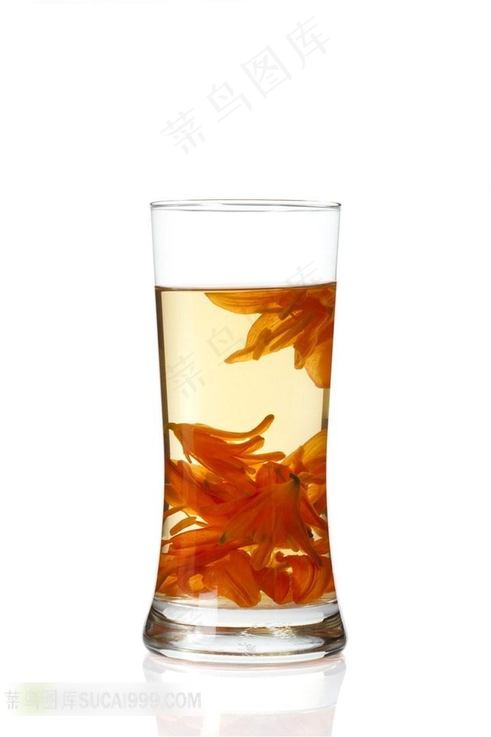 春夏时尚白领健康养生鲜花花茶高清摄影图