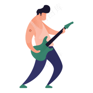 吉他人物免抠图
