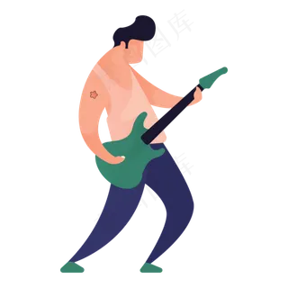 吉他人物免抠图