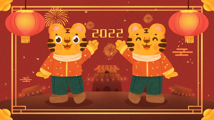 2022年拜年(5000x2800)psd模版下载