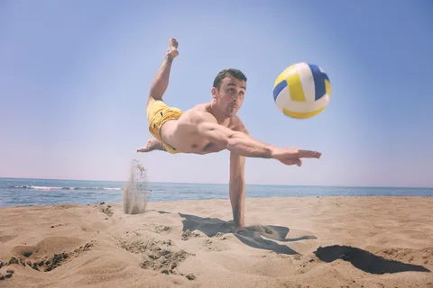 排球沙滩海边 排球沙滩海边