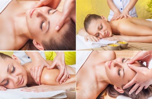 做SPA养生按摩的女性高清图片