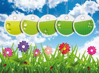 欢迎春天到花开风景