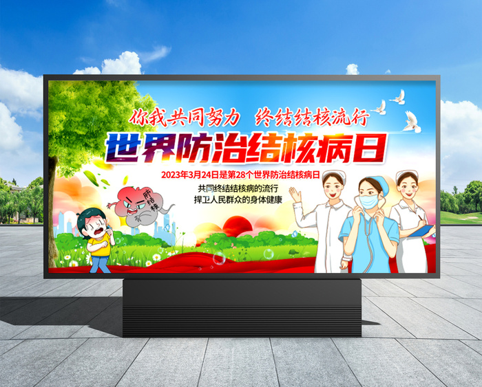 世界防治结核病日 世界防治结核病日宣传栏psd模版下载