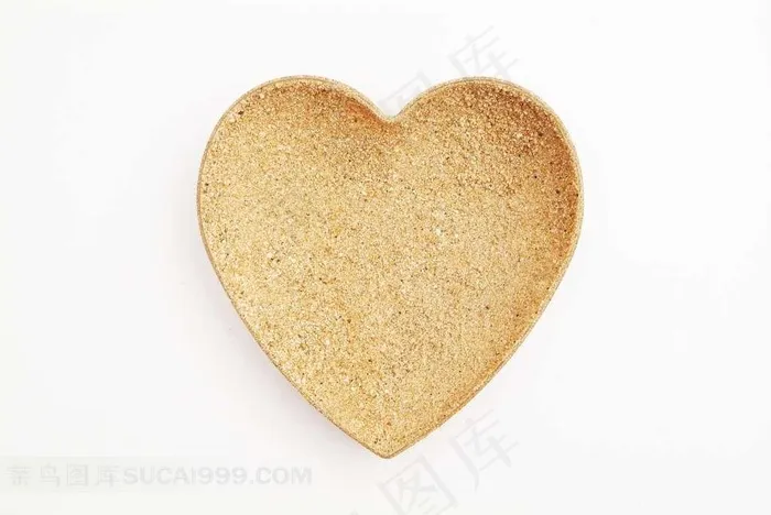 漂亮的金色心形